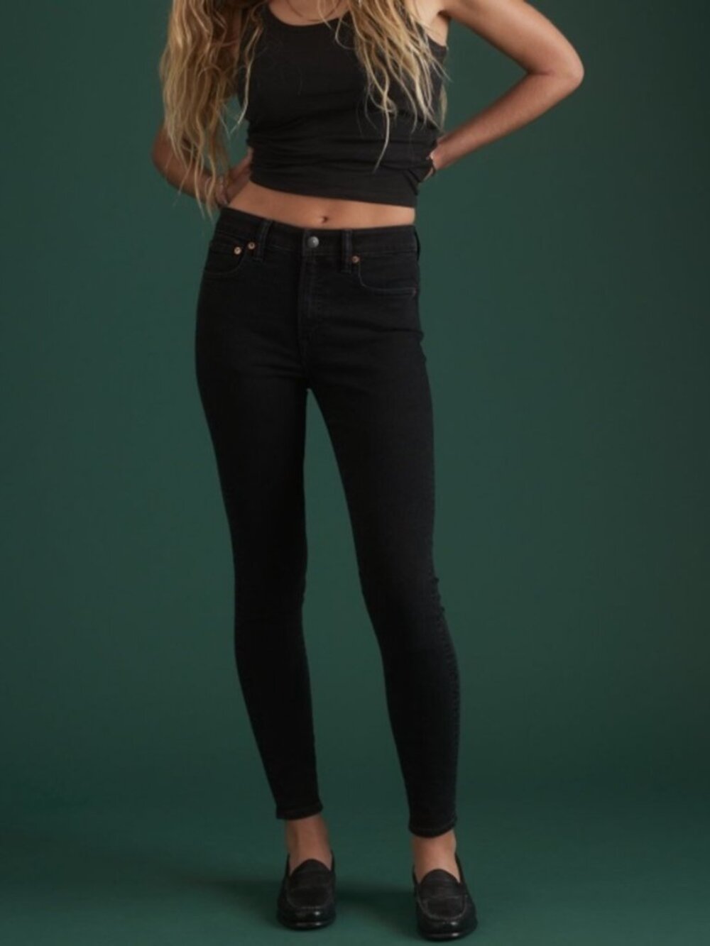 AE 77 Premium High-Rise Jegging Black Size 6 Short NWT